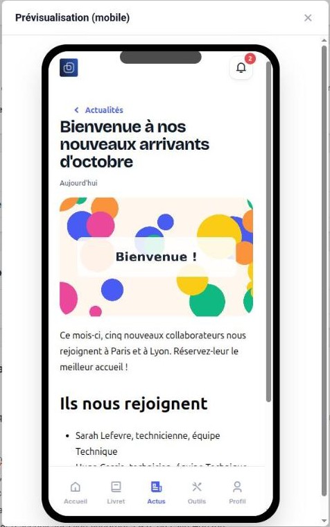 Prévisualisation mobile de l’article