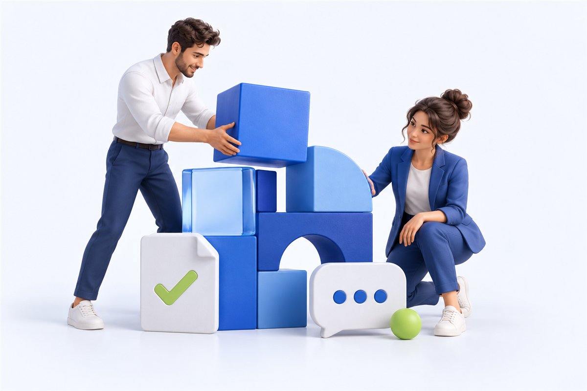 Un chef de projet Applipro construit la solution RH avec l'équipe, étape par étape