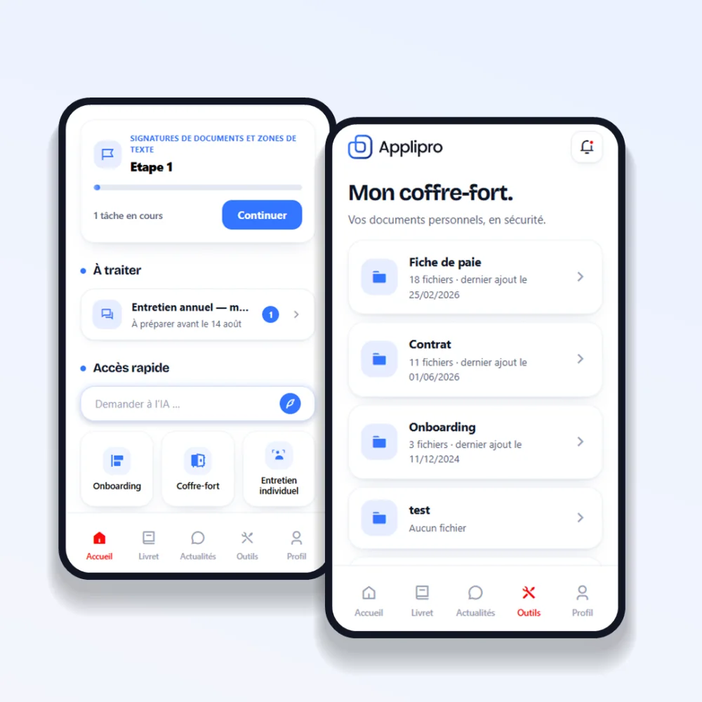 Espace collaborateur : accès mobile et autonome à ses documents RH sur l'application Applipro
