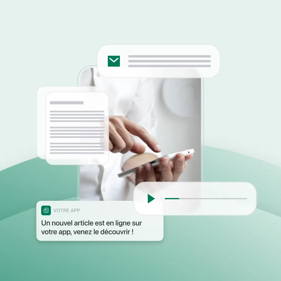 Interface du livret d'accueil digital Applipro sur mobile